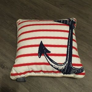 Nautical Anchor Throw Pillow